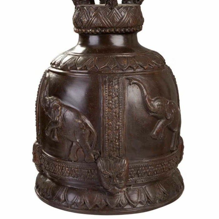Campana Alexandra House Living Marrón Cobre Madera Cuerda Hierro 16 x 72 x 48 cm Campana Alexandra House Living Marrón Cobre Madera Cuerda Hierro 16 x 72 x 48 cm