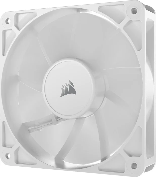 Corsair RS120 Ventilador para PC - Pack de 3 Unidades, 120mm, PWM, Blanco, 2100 RPM, 4.15 mmH2O, CO-9050193-WW