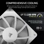 Corsair RS120 Pack de 3 Ventiladores PWM 120 mm Blanco