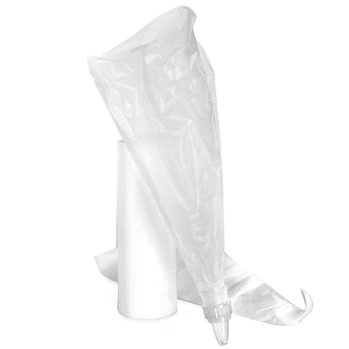 Lily Cook Rollo 25 Manga Pastelera Desechable con Boquilla para Decorar Pasteles Galletas y Magdalenas 16x30 cm