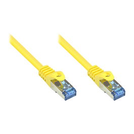 GoodConnections Cable de Red Patch Cat6a S/FTP 500 MHz LSZH Blindado 2 Metros, Amarillo - Optimizado para Alta Velocidad y Fiabilidad