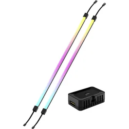 Corsair Kit Tira LED RGB iCUE LINK LS430 Aurora, Multicolor, Negro, 2x 430 mm, Ref. CL-9011136-WW
