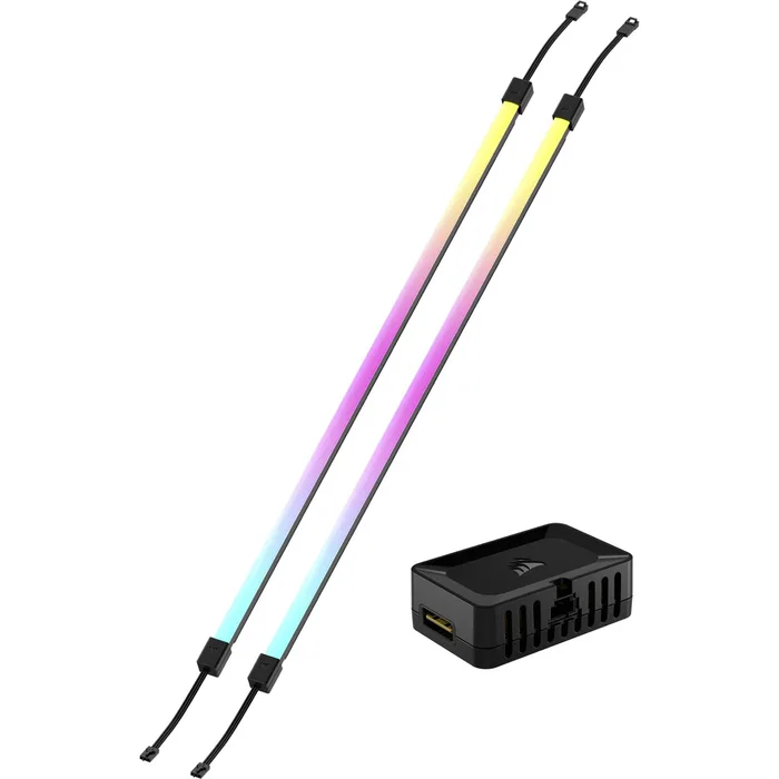 Corsair Kit Tira LED RGB iCUE LINK LS430 Aurora, Multicolor, Negro, 2x 430 mm, Ref. CL-9011136-WW Corsair Kit Tira LED RGB iCUE LINK LS430 Aurora, Multicolor, Negro, 2x 430 mm, Ref. CL-9011136-WW