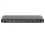 2-Power DOC0117A Docking Station USB-C Triple Pantalla, 4xUSB, 1xUSB-C PD 100W, 2xHDMI, 1xDisplayPort, 1xRJ45, Lector SD, Gris
