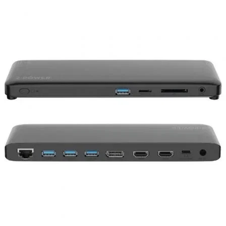 2-Power DOC0117A Docking Station USB-C Triple Pantalla, 4xUSB, 1xUSB-C PD 100W, 2xHDMI, 1xDisplayPort, 1xRJ45, Lector SD, Gris 2-Power DOC0117A Docking Station USB-C Triple Pantalla, 4xUSB, 1xUSB-C PD 100W, 2xHDMI, 1xDisplayPort, 1xRJ45, Lector SD, Gris