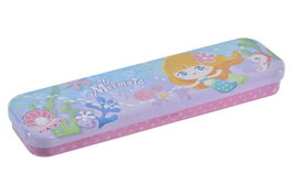 DKD Home Decor Estuche Sirenitas 5.6 x 2 x 20.3 cm (24 Unidades) Metal