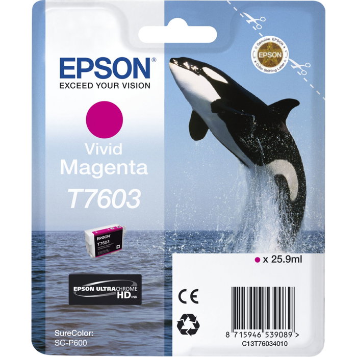 Epson Cartucho de Tinta Magenta Vivo para SureColor SC-P600