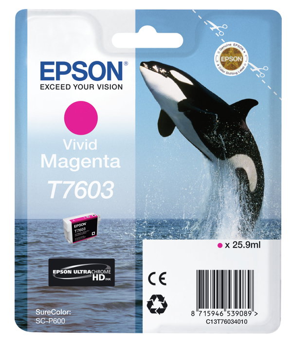 EPSON SURECOLOR SC-P600 Cartucho magenta vivo EPSON SURECOLOR SC-P600 Cartucho magenta vivo