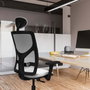 PIQUERAS Y CRESPO Silla de oficina Motilla con mecanismo Sincro, Brazos 3D y Cabecero Fijo