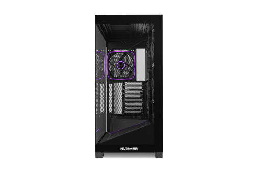 NOX Hummer BLADE Semitorre ATX ARGB Ultra Airflow Negro Ventana Lateral Vidrio Templado 3 Ventiladores 140mm