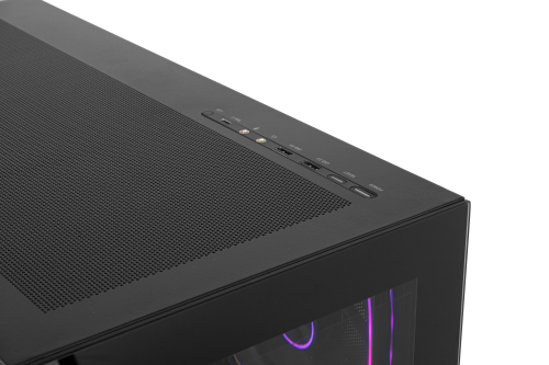 NOX Hummer BLADE Semitorre ATX ARGB Ultra Airflow Negro Ventana Lateral Vidrio Templado 3 Ventiladores 140mm