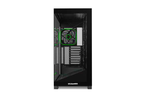NOX Hummer BLADE Semitorre ATX ARGB Ultra Airflow Negro Ventana Lateral Vidrio Templado 3 Ventiladores 140mm