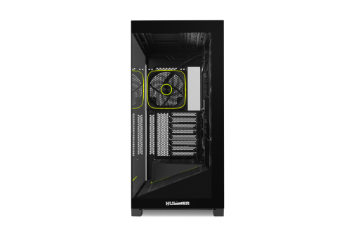 NOX Hummer BLADE Semitorre ATX ARGB Ultra Airflow Negro Ventana Lateral Vidrio Templado 3 Ventiladores 140mm