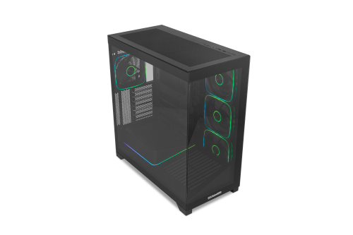NOX Hummer BLADE Semitorre ATX ARGB Ultra Airflow Negro Ventana Lateral Vidrio Templado 3 Ventiladores 140mm