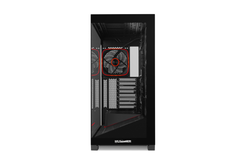 NOX Hummer BLADE Semitorre ATX ARGB Ultra Airflow Negro Ventana Lateral Vidrio Templado 3 Ventiladores 140mm