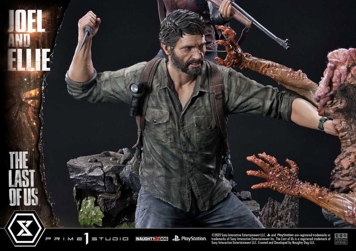 Prime 1 Studio The Last of Us Part I Estatua Ultimate Premium Masterline Series Joel & Ellie Deluxe Bonus Version