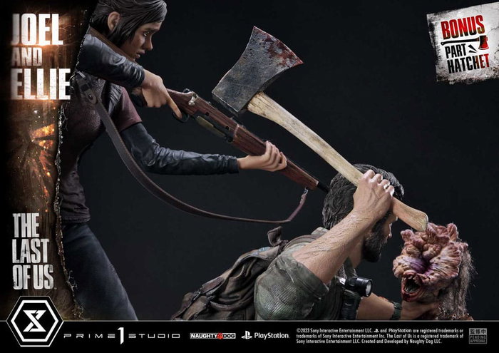 Prime 1 Studio The Last of Us Part I Estatua Ultimate Premium Masterline Series Joel & Ellie Deluxe Bonus Version