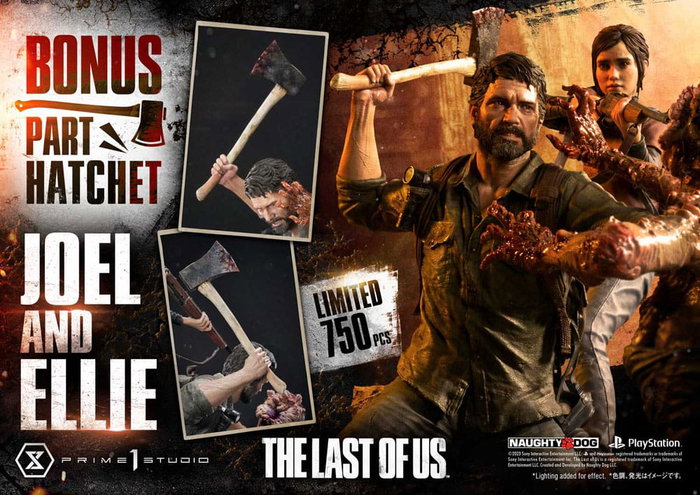 Prime 1 Studio The Last of Us Part I Estatua Ultimate Premium Masterline Series Joel & Ellie Deluxe Bonus Version