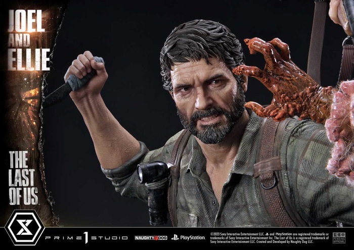 Prime 1 Studio The Last of Us Part I Estatua Ultimate Premium Masterline Series Joel & Ellie Deluxe Bonus Version