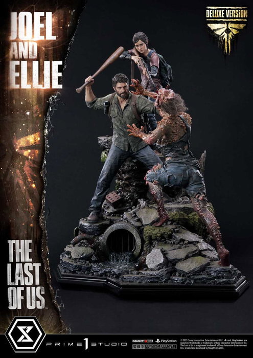 Prime 1 Studio The Last of Us Part I Estatua Ultimate Premium Masterline Series Joel & Ellie Deluxe Bonus Version