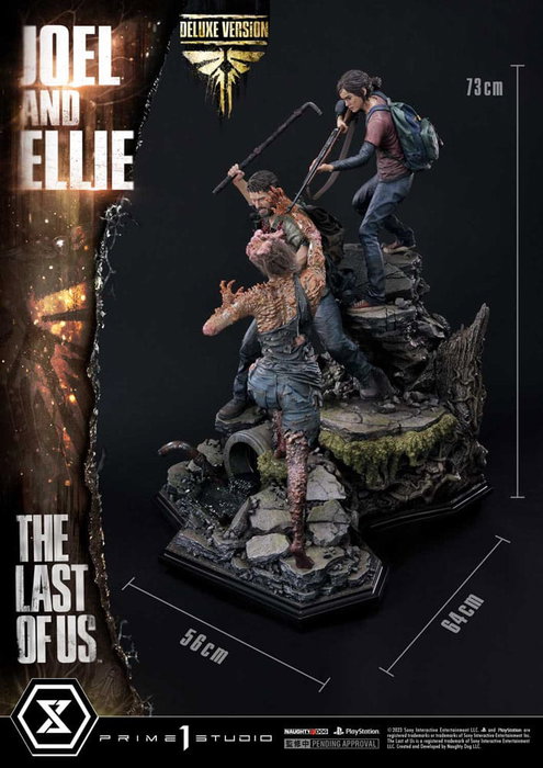 Prime 1 Studio The Last of Us Part I Estatua Ultimate Premium Masterline Series Joel & Ellie Deluxe Bonus Version