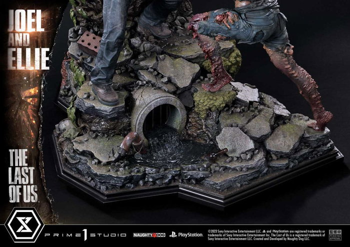 Prime 1 Studio The Last of Us Part I Estatua Ultimate Premium Masterline Series Joel & Ellie Deluxe Bonus Version