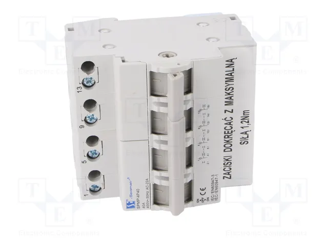 SPAMEL Interruptor de red-generador 4 polos 40A 240/415VAC IP20 SPAMEL Interruptor de red-generador 4 polos 40A 240/415VAC IP20