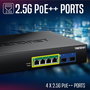 Trendnet tpe-bg5062 switch no administrado 2.5g ethernet (100/1000/2500) energÍa sobre ethernet (poe) negro