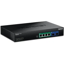 Trendnet tpe-bg5062 switch no administrado 2.5g ethernet (100/1000/2500) energÍa sobre ethernet (poe) negro