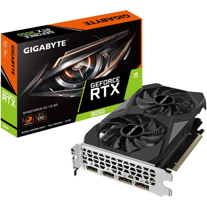 Gigabyte Tarjeta Gráfica GeForce RTX 3050 Windforce OC V2 6GB GDDR6 Gigabyte Tarjeta Gráfica GeForce RTX 3050 Windforce OC V2 6GB GDDR6