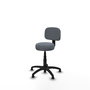 PIQUERAS Y CRESPO Silla Llanos giratoria Bali gris con base de poliamida
