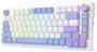 Redragon Ucal Max K673WBP-RGB-MAX Teclado Mecánico Inalámbrico 82 Teclas RGB Blanco Layout Español