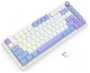 Redragon Ucal Max K673WBP-RGB-MAX Teclado Mecánico Inalámbrico 82 Teclas RGB Blanco Layout Español