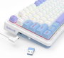Redragon Ucal Max K673WBP-RGB-MAX Teclado Mecánico Inalámbrico 82 Teclas RGB Blanco Layout Español