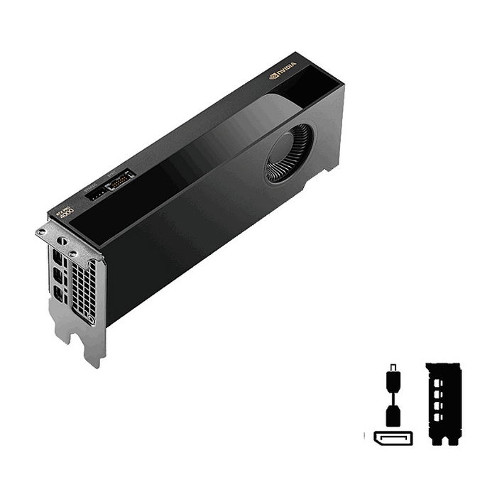 PNY RTX PRO 4000 Tarjeta Gráfica 24 GB GDDR7 192-bit PCI Express 5.0 8x SFF Activa 4x Mini DisplayPort 2.1b Resolución 7680x4320 70W