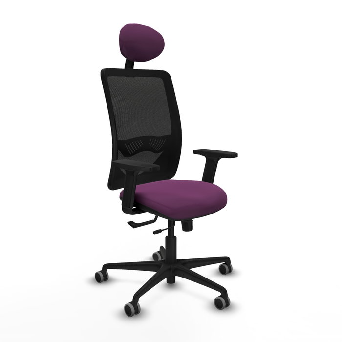 PIQUERAS Y CRESPO Silla de oficina Zulema con mecanismo Sincro/Traslack Morado y Negro PIQUERAS Y CRESPO Silla de oficina Zulema con mecanismo Sincro/Traslack Morado y Negro
