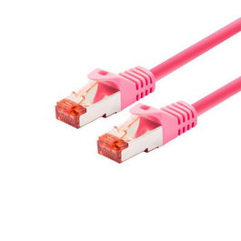LOGON PROFESSIONAL Cable de Red S/FTP PIMF 0.25M - CAT6 - Magenta con Conectores RJ45