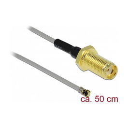 DeLOCK 90404 Cable de antena coaxial SMA a MHF 0,5 m