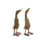 DKD Home Decor Figura de Madera Pato con Zapatos Surtido de 2 Unidades