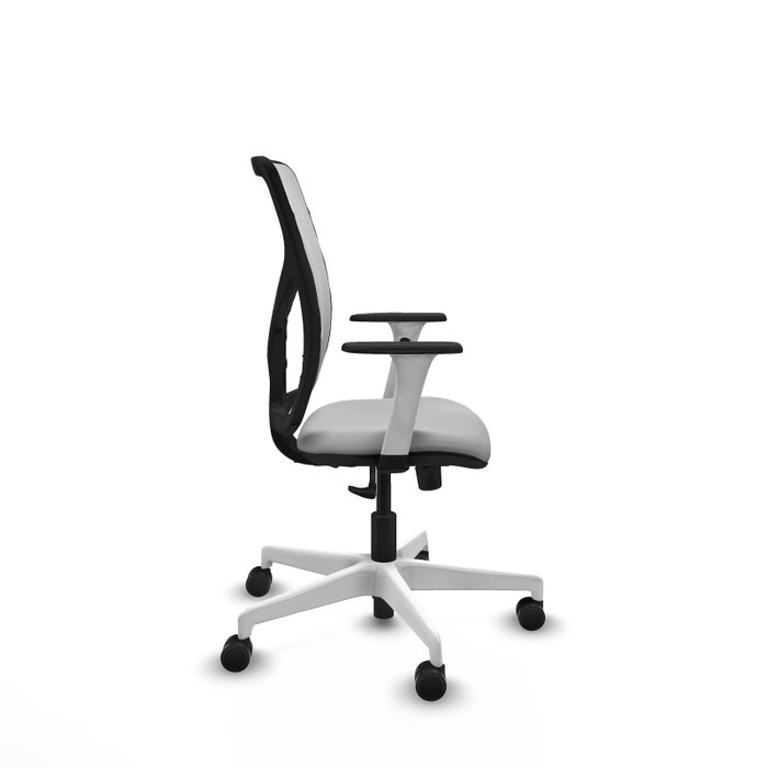PIQUERAS Y CRESPO Silla de oficina Motilla con mecanismo Sincro, Gris claro y Blanco PIQUERAS Y CRESPO Silla de oficina Motilla con mecanismo Sincro, Gris claro y Blanco