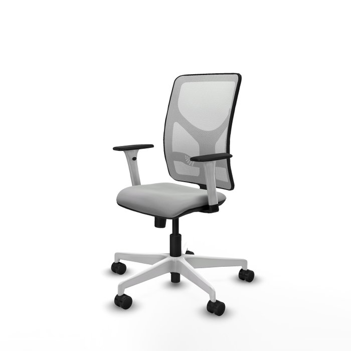 PIQUERAS Y CRESPO Silla de oficina Motilla con mecanismo Sincro, Gris claro y Blanco PIQUERAS Y CRESPO Silla de oficina Motilla con mecanismo Sincro, Gris claro y Blanco