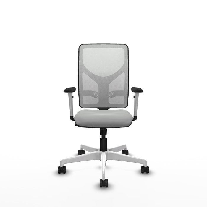 PIQUERAS Y CRESPO Silla de oficina Motilla con mecanismo Sincro, Gris claro y Blanco PIQUERAS Y CRESPO Silla de oficina Motilla con mecanismo Sincro, Gris claro y Blanco