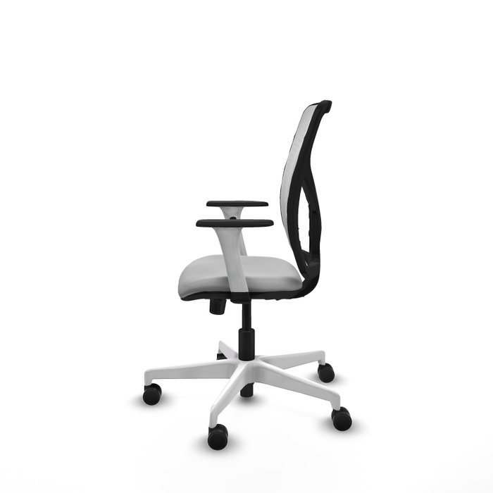 PIQUERAS Y CRESPO Silla de oficina Motilla con mecanismo Sincro, Gris claro y Blanco PIQUERAS Y CRESPO Silla de oficina Motilla con mecanismo Sincro, Gris claro y Blanco