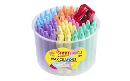 Ceras Jovicolor Pastel Bote De 60 (Incluye Sacapuntas)