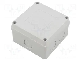 SEZ DK Caja de conexiones gris con abrazaderas