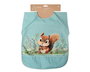 KioKids Babero Impermeable con Mangas Ardilla Verde Little Sauvages +4 meses