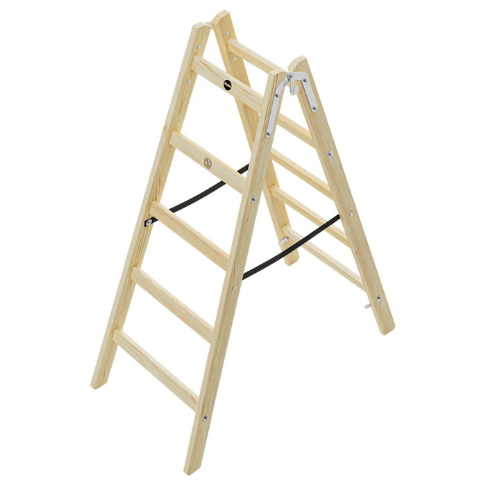 Hailo H40 StandardLine Escalera de tijera doble de madera 2x5 Hailo H40 StandardLine Escalera de tijera doble de madera 2x5
