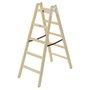 Hailo H40 StandardLine Escalera de tijera doble de madera 2x5