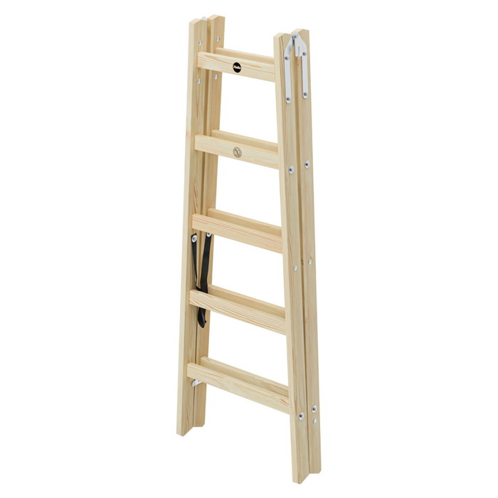 Hailo H40 StandardLine Escalera de tijera doble de madera 2x5 Hailo H40 StandardLine Escalera de tijera doble de madera 2x5