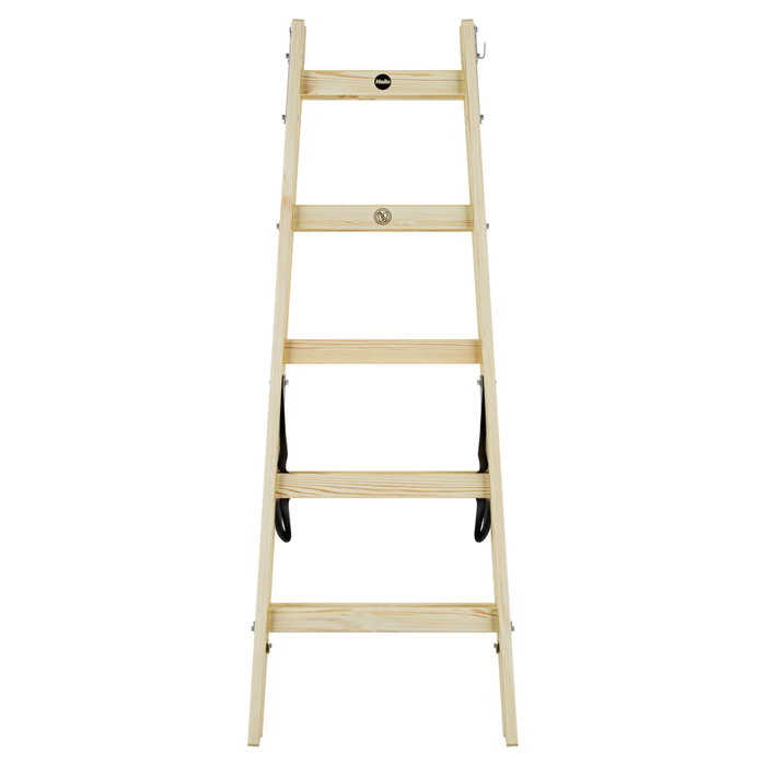 Hailo H40 StandardLine Escalera de tijera doble de madera 2x5 Hailo H40 StandardLine Escalera de tijera doble de madera 2x5